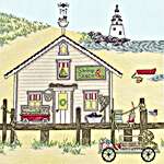 Click for more details of New England : Shrimp Shack (cross stitch) by Bothy Threads