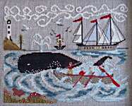 Click for more details of New England Whaling Waters (cross stitch) by By The Bay Needleart