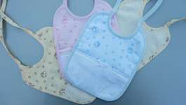 Click for more details of Newborn Baby Bibs with Aida Areas (fabric) by Jobelan