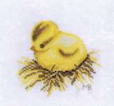 Click for more details of Newly Hatched Chick (cross stitch) by Lanarte