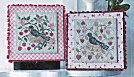 Click/tap for more details of Nids Printemps - Ete (Nests Spring and Summer) (cross stitch) by Tralala