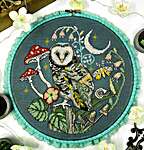 Click for more details of Nighttime Owl (cross stitch) by Tiny Modernist