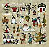 Click for more details of Noel Chez Les Gnomes ( Christmas at home with the Gnomes) (cross stitch) by Jardin Prive