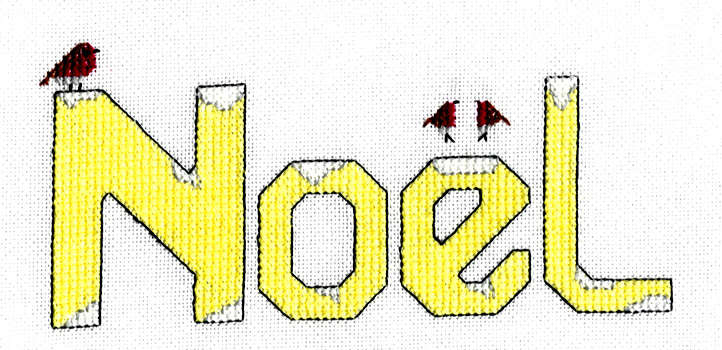 Click/tap for more details of Noel (cross stitch) by Anne Peden