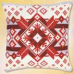 Click for more details of Nordic Star Cushion Front (tapestry) by Vervaco