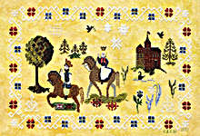 Click/tap for more details of Norsk Fairytale (cross stitch) by Ink Circles