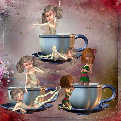 Click for more details of Not my Cup of Tea 1 (digital downloads) by DawnsDesigns
