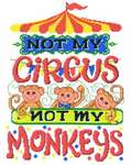 Click for more details of Not My Monkeys (cross stitch) by Imaginating