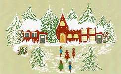 Click/tap for more details of Notte di Natale - Christmas Eve (cross stitch) by Lilli Violette