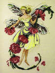 Click/tap for more details of November Topaz Fairie (cross stitch) by Mirabilia Designs