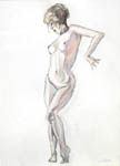 Click for more details of Nude 2 (watercolour) by Julie Peden