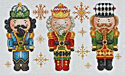 Click/tap for more details of Nutcracker's Trio (cross stitch) by Les Petites Croix de Lucie