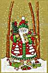 Click/tap for more details of O'Christmas Tree Santa (cross stitch) by Imaginating