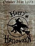 Click/tap for more details of October 31st, 1693 (cross stitch) by The Blackberry Rabbit