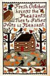 Click for more details of October (cross stitch) by The Prairie Schooler