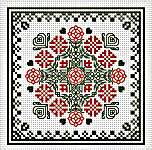 Click for more details of October Hearts Square (cross stitch) by Happiness is Heart Made