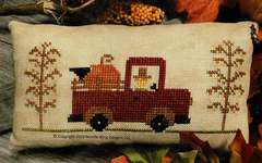 Click/tap for more details of Off to Market (cross stitch) by Needle Bling Designs