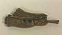 Click/tap for more details of Old Brass Button - Angel (beads and treasures) by Homespun Elegance