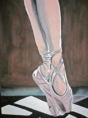 Click for more details of On Her Toes (watercolour on paper) by Abhilasha Singh