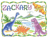 Click for more details of Once upon a Dinosaur (cross stitch) by Imaginating