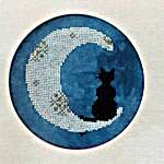 Click for more details of One Cat and a Moon (cross stitch) by AuryTM