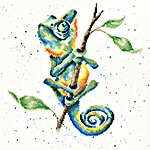 Click for more details of One in a Chameleon (cross stitch) by Bothy Threads