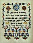 Click/tap for more details of One Person (cross stitch) by Rosewood Manor