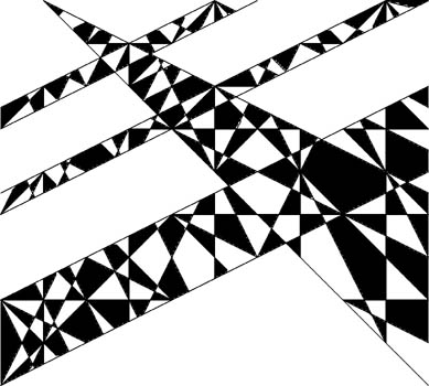 Click/tap for more details of Op Art Cushion (cross stitch) by Anne Peden