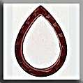 Click/tap for more details of Open Faceted Teardrop Ruby (beads and treasures) by Mill Hill