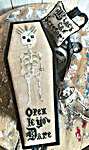 Click/tap for more details of Open if you Dare (cross stitch) by Lucy Beam