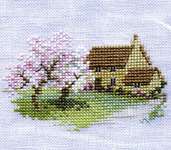 Click for more details of Orchard Cottage (cross stitch) by Rose Swalwell