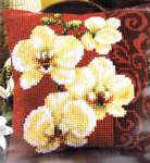 Click for more details of Orchid Cushion Front (tapestry) by Vervaco