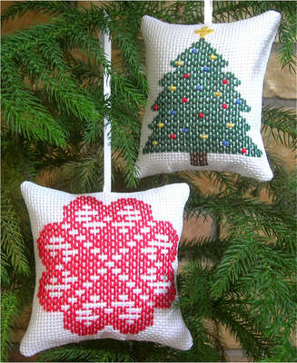 Click for more details of Ornaments 3 Heart/Tree (swedish weaving) by Swedish Weave Designs