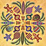 Click for more details of Ornaments Ala Round (cross stitch) by Glendon Place