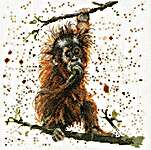 Click for more details of Otis the Orangutan (cross stitch) by Bree Merryn