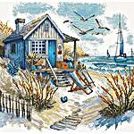 Click/tap for more details of Our Beach (cross stitch) by AVA Stitch