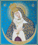 Click for more details of Our Lady at the Gate of Dawn (cross stitch) by Thea Gouverneur