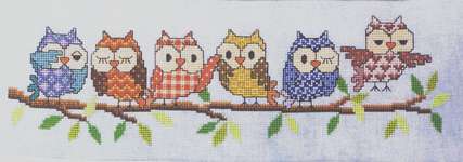 Click for more details of Outrageous Owls (cross stitch) by Glendon Place