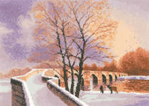 Click for more details of Packhorse Bridge (cross stitch) by John Clayton