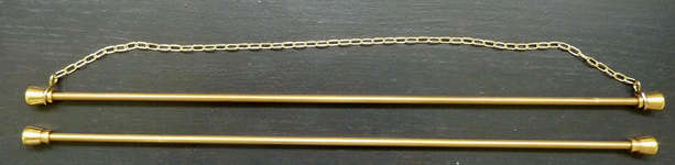 Pair of Brass Bellpull Hangers - 20 cm (8 inch)