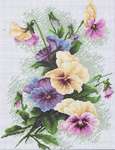 Click for more details of Pansies (cross stitch) by Luca - S