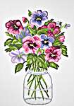 Click for more details of Pansies (cross stitch) by Permin of Copenhagen