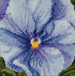 Click for more details of Pansy - Blue (cross stitch) by Thea Gouverneur