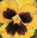 Click for more details of Pansy - Large Yellow (cross stitch) by Thea Gouverneur