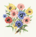 Click for more details of Pansy Posy (cross stitch) by Valerie Pfeiffer