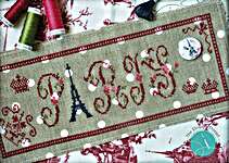 Click/tap for more details of Paris (cross stitch) by The Elegant Thread