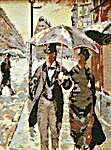 Click/tap for more details of Paris on a Rainy Day (tapestry) by Glorafilia