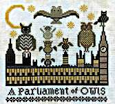 Click for more details of Parliament Of Owls (cross stitch) by Kathy Barrick