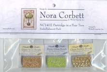 Click for more details of Partridge in a Pear Tree Embellishment Pack (beads and treasures) by Nora Corbett