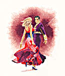 Click for more details of Paso Doble (cross stitch) by John Clayton